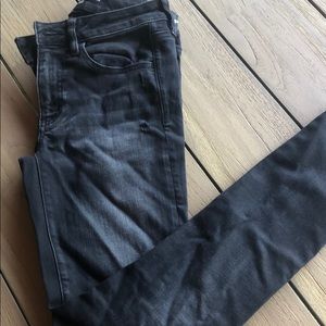 American Eagle Black Ripped/Distressed Jeans